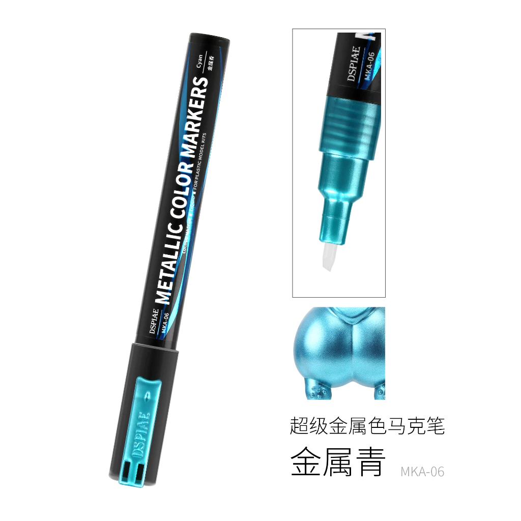 DSPIAE 迪斯派 MKA-06 超級金屬色 雙筆頭 麥克筆 馬克筆 金屬青