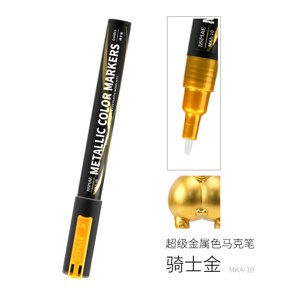 DSPIAE 迪斯派 MKA-10 超級金屬色 雙筆頭 麥克筆 馬克筆 騎士金