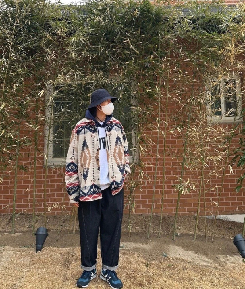 韓國民俗風羊毛呢襯衫｜2色