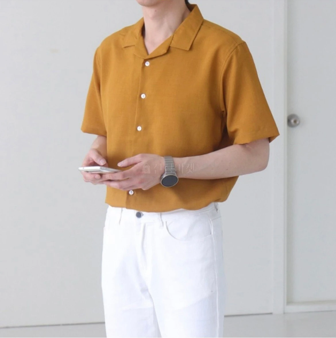 韓國都會百搭開襟短襯 - 9色