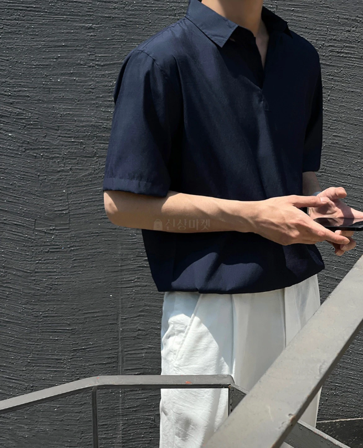 韓國開襟輕薄短袖襯衫 - 6色