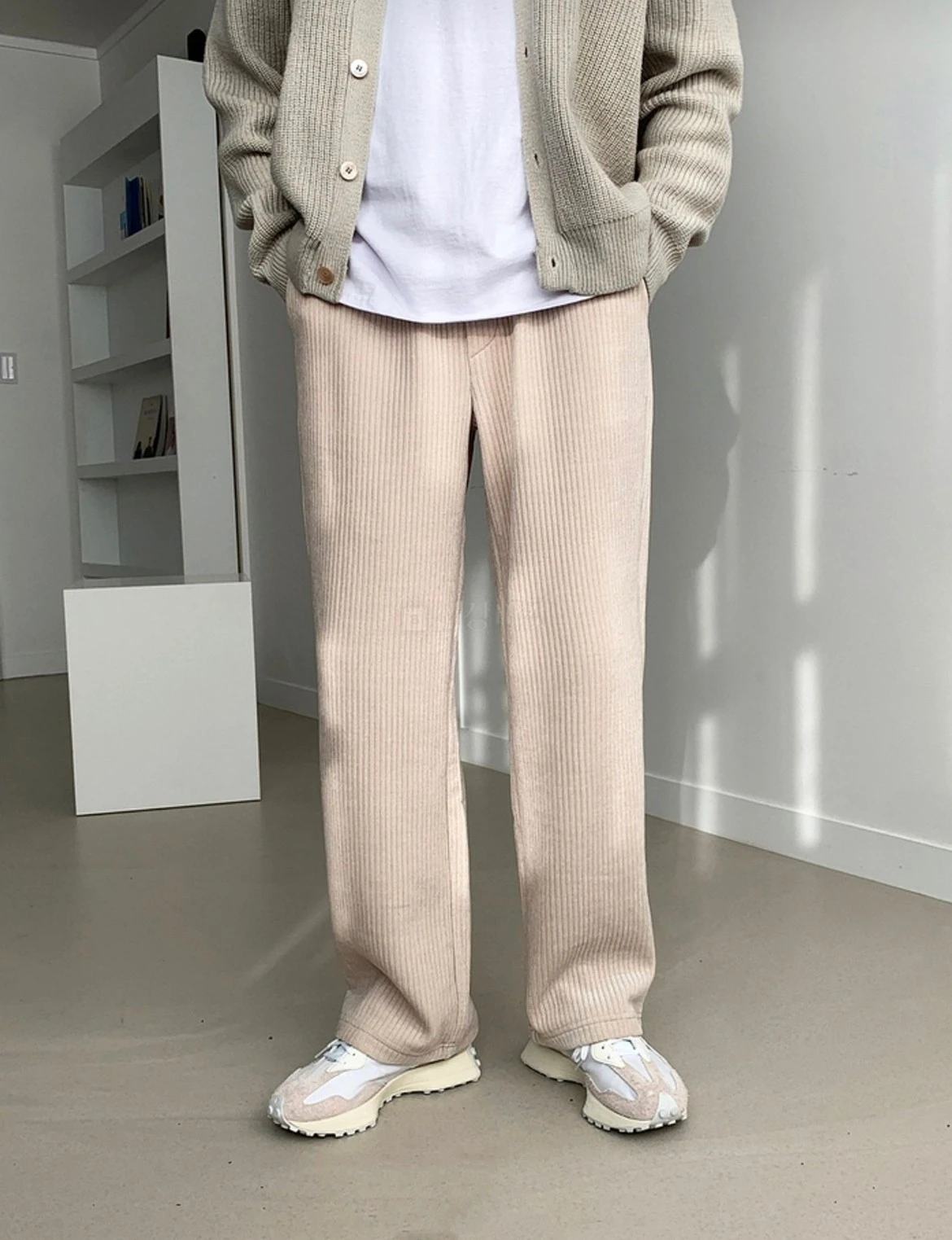 韓國法蘭絨柔暖鬆緊寬褲 - 4色