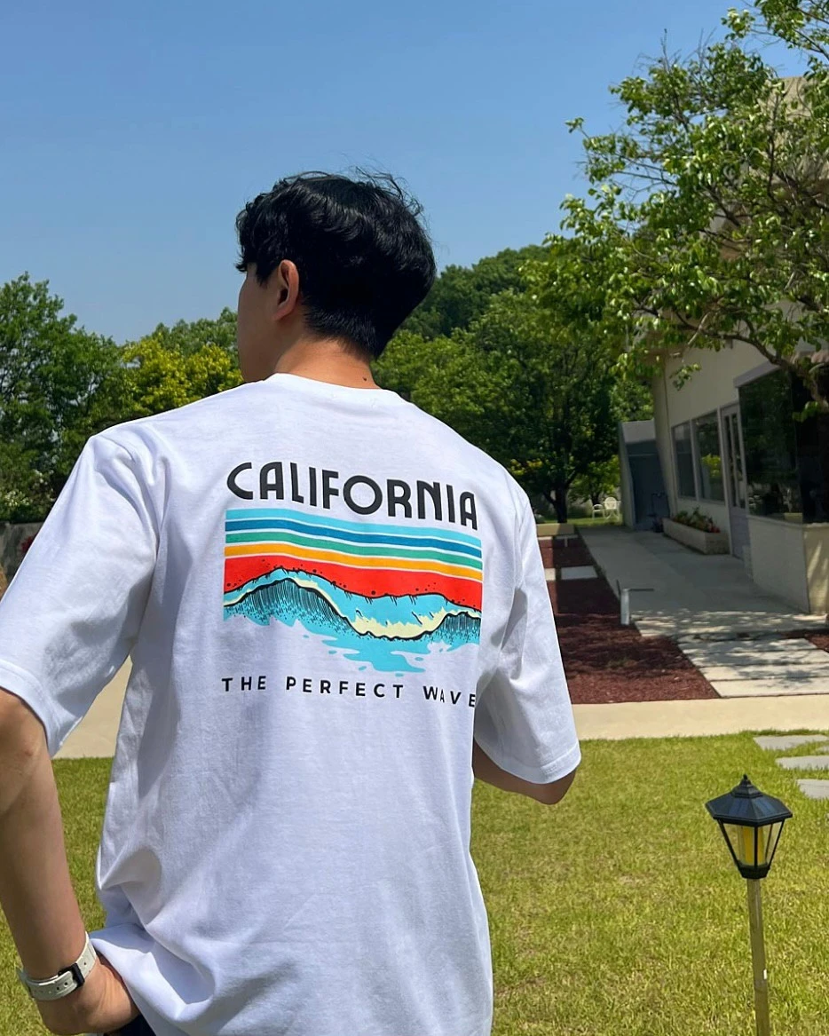 韓國CALIFORNIA海浪短TEE｜4色