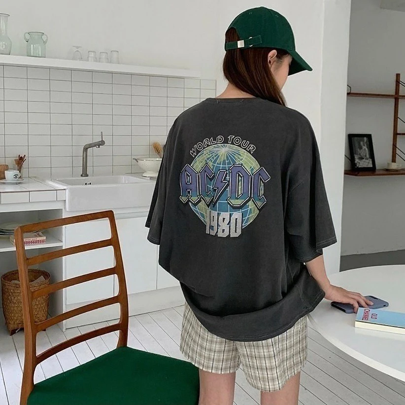 韓國WORLD TOUR水洗寬TEE | 3色