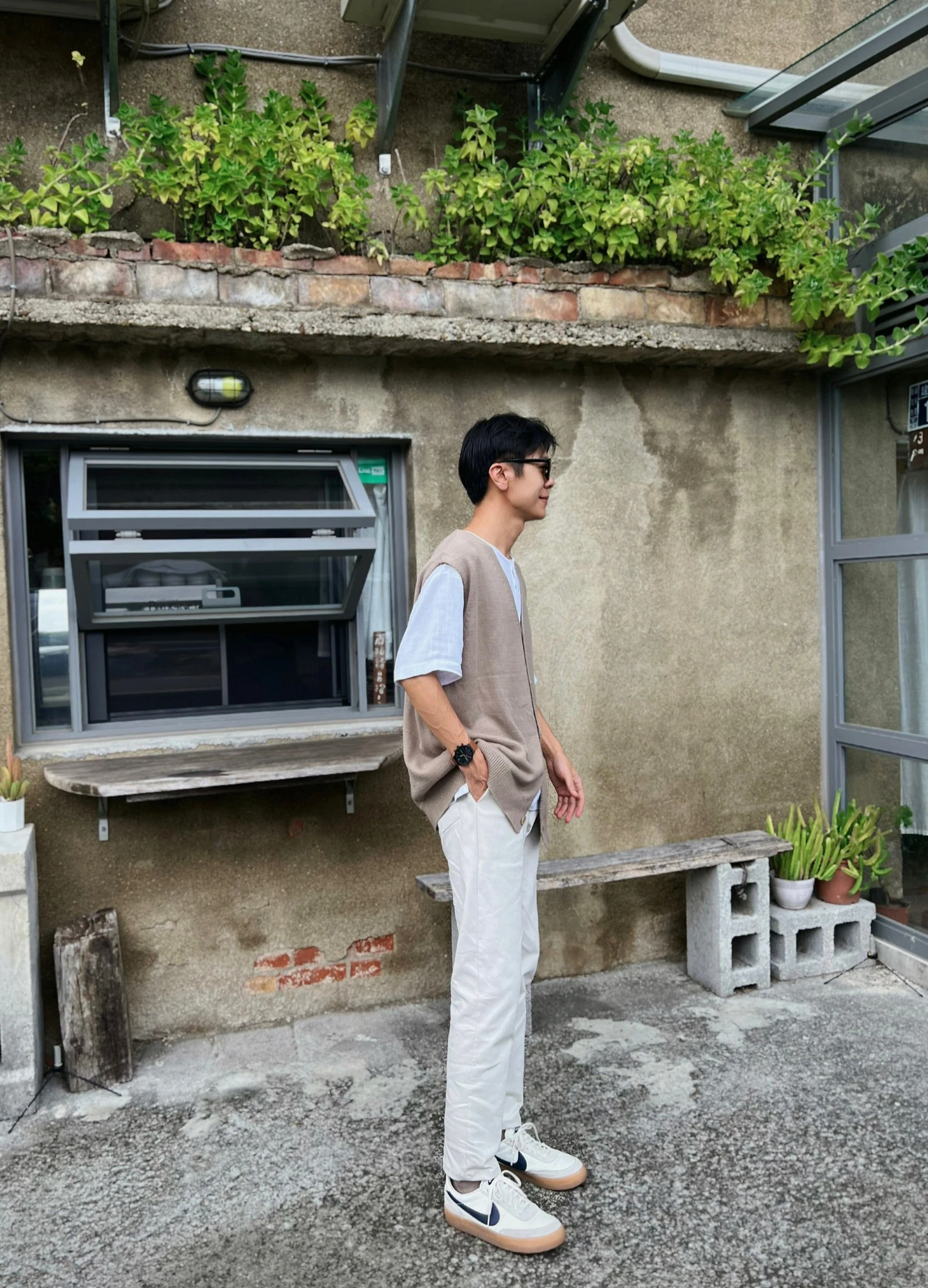 韓國斜紋修身抽繩長褲 - 7色