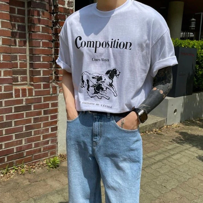 韓國Composition印花短袖 - 2色