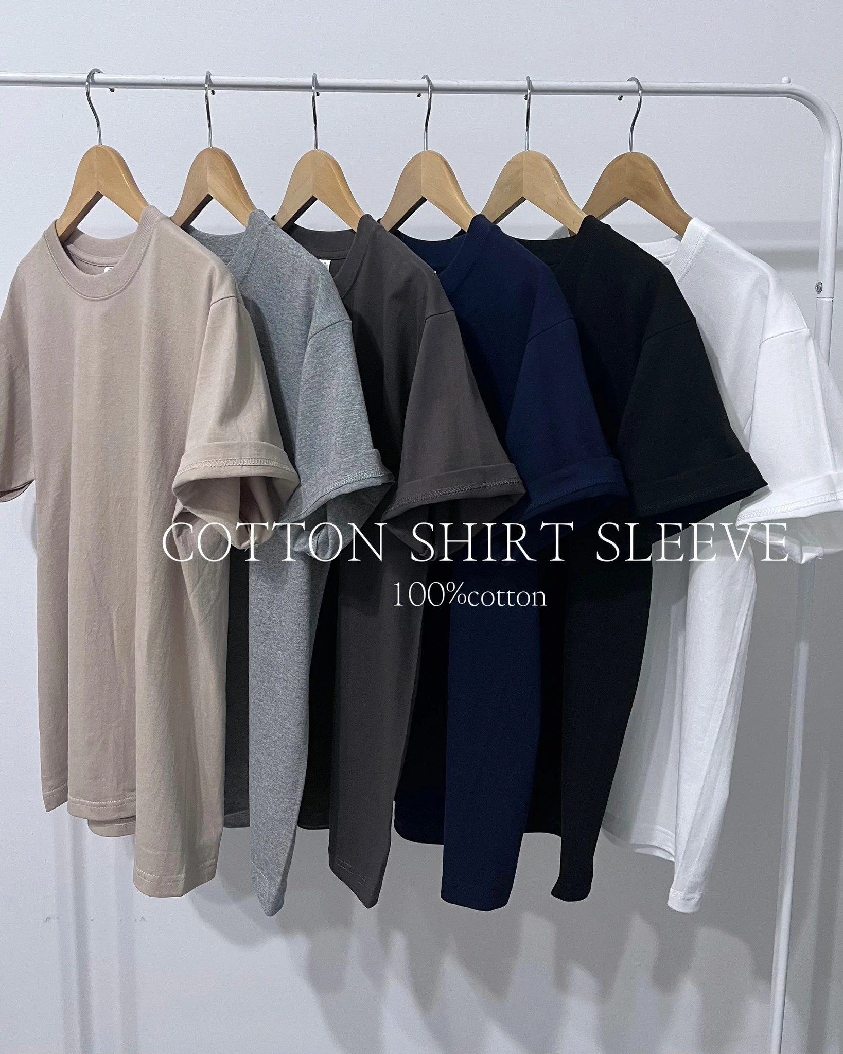 【1+1】圓筒素面T-shirt｜11色
