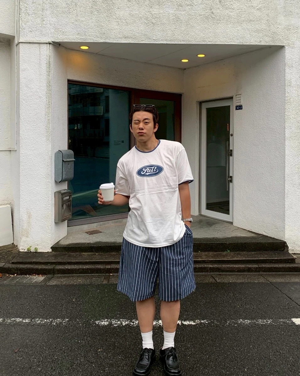 韓國百慕達條紋短褲｜3色