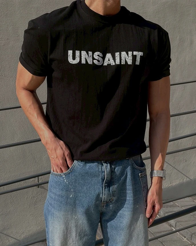 韓國UNSAINT印刷圖TEE｜4色