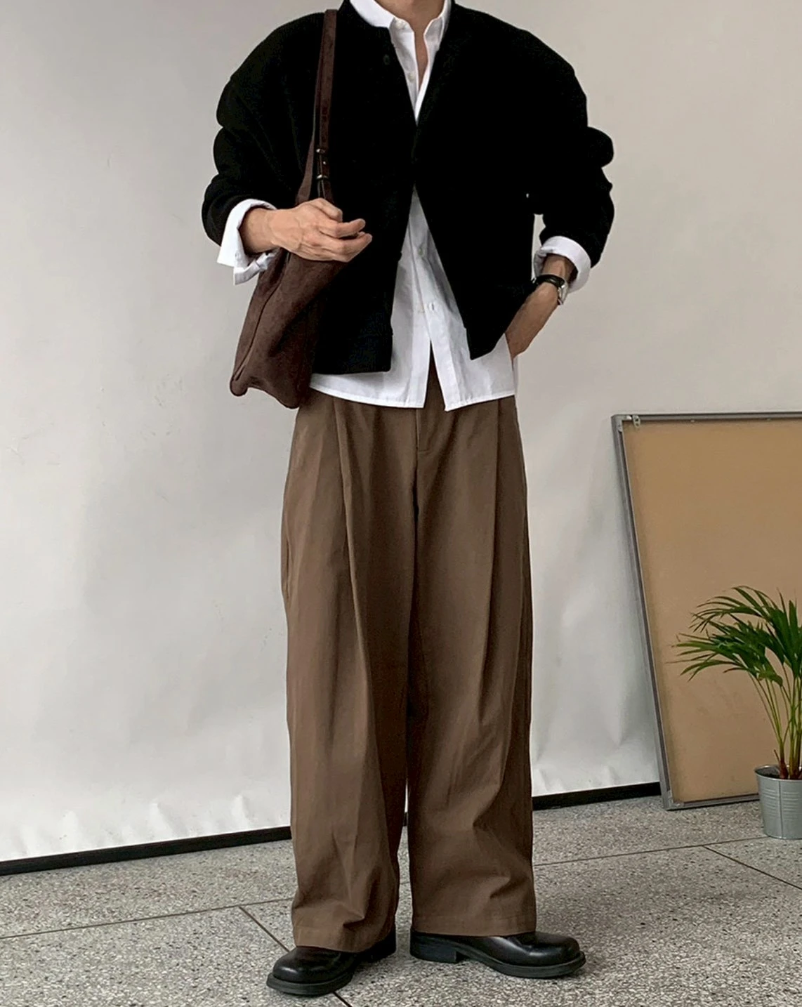 韓國皺褶鬆緊休閒寬褲｜5色