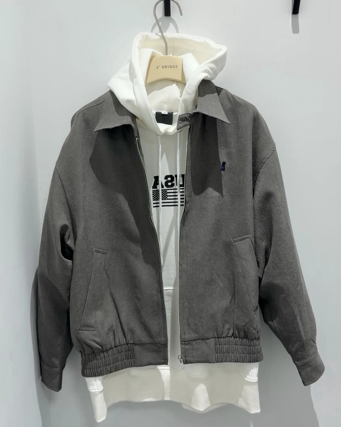 韓國USA長袖連帽衛衣｜2色