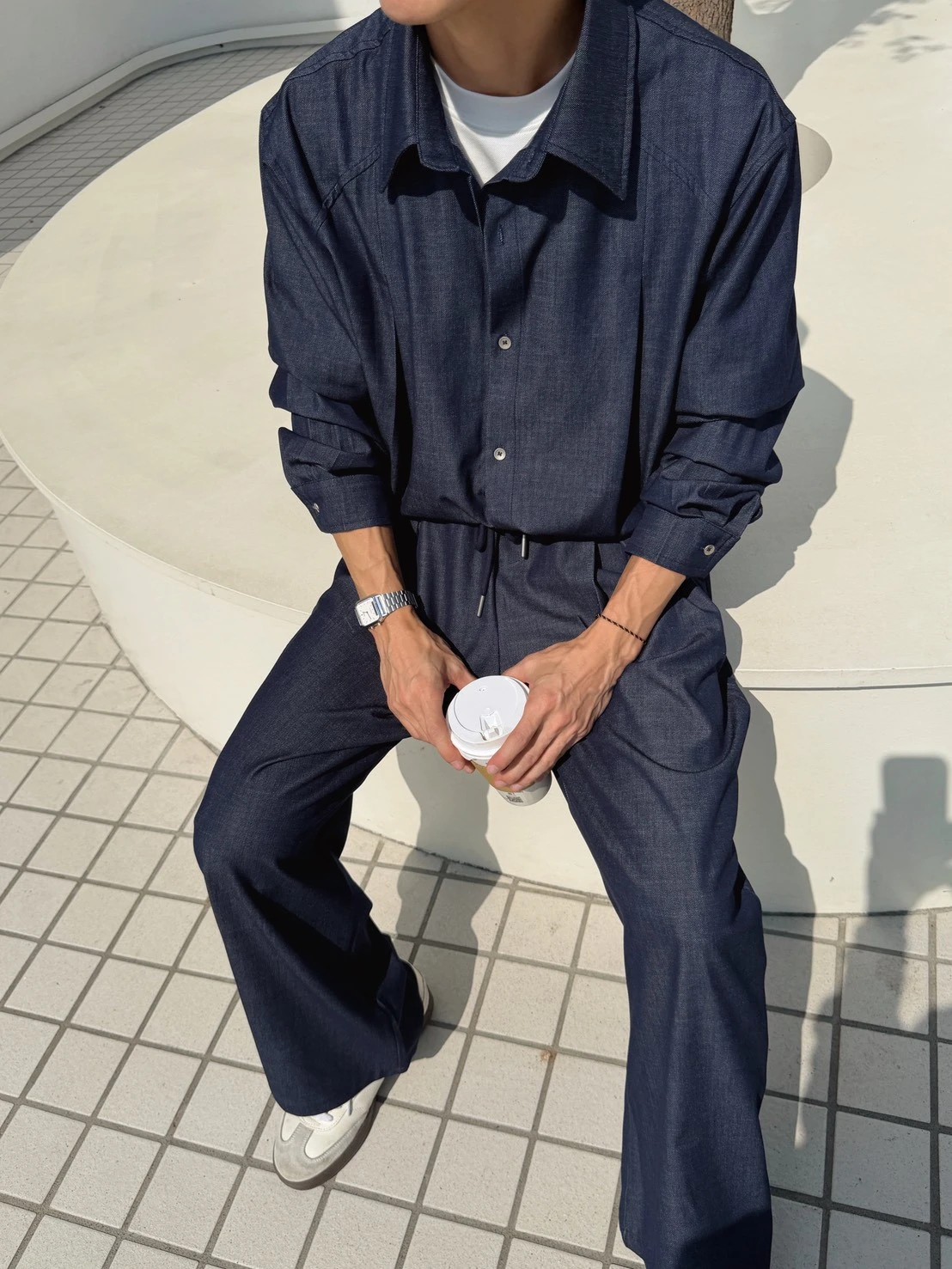 韓版春夏牛仔垂落套裝