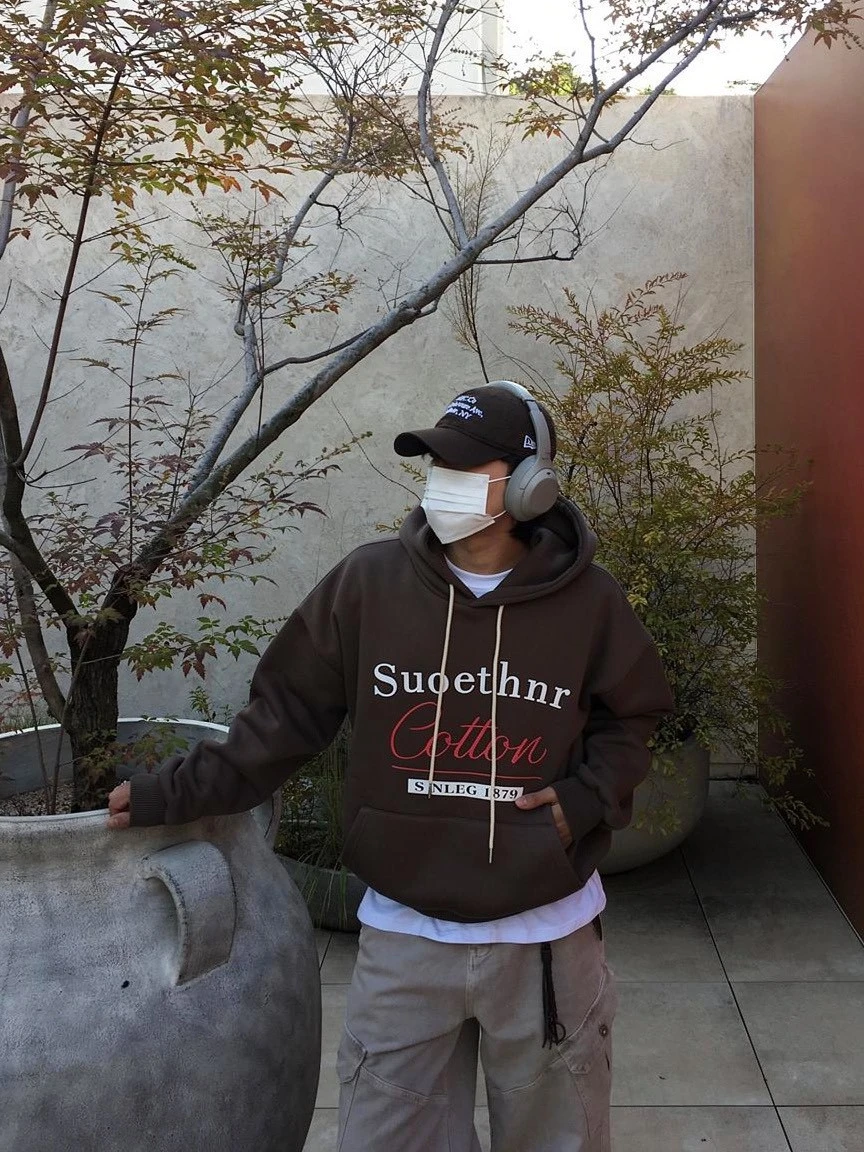 韓版Suoethnr刷毛連帽TEE｜2色