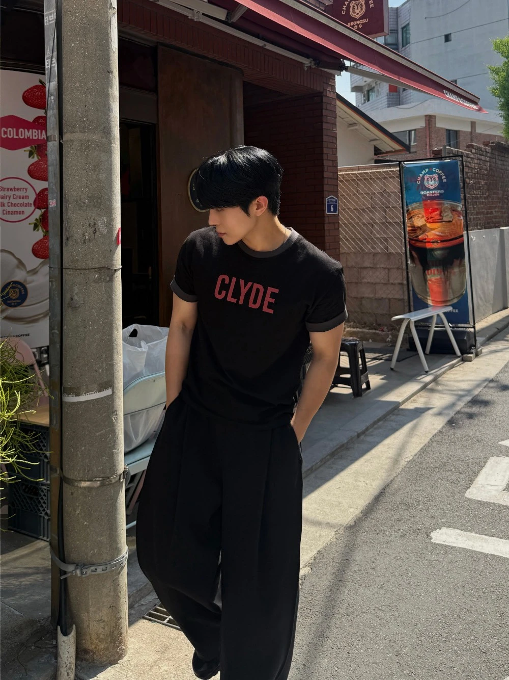 韓國CLYDE滾邊短版上衣｜3色