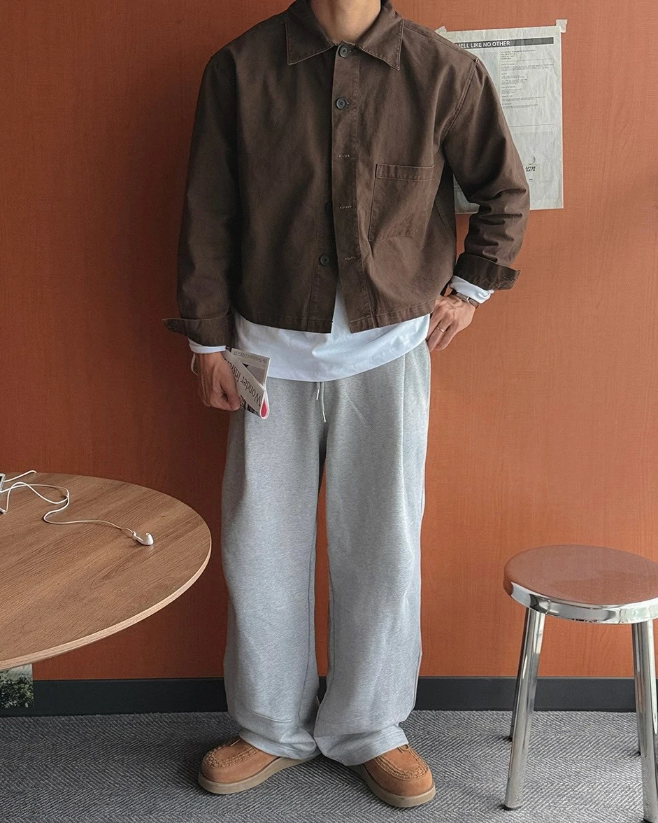 韓國復古仿舊工裝外套｜2色
