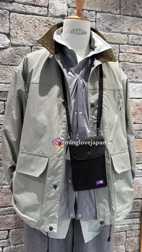日本限定 TNF 北臉紫標 Mountain Wind Utility Case 側背包 手機包 護照包