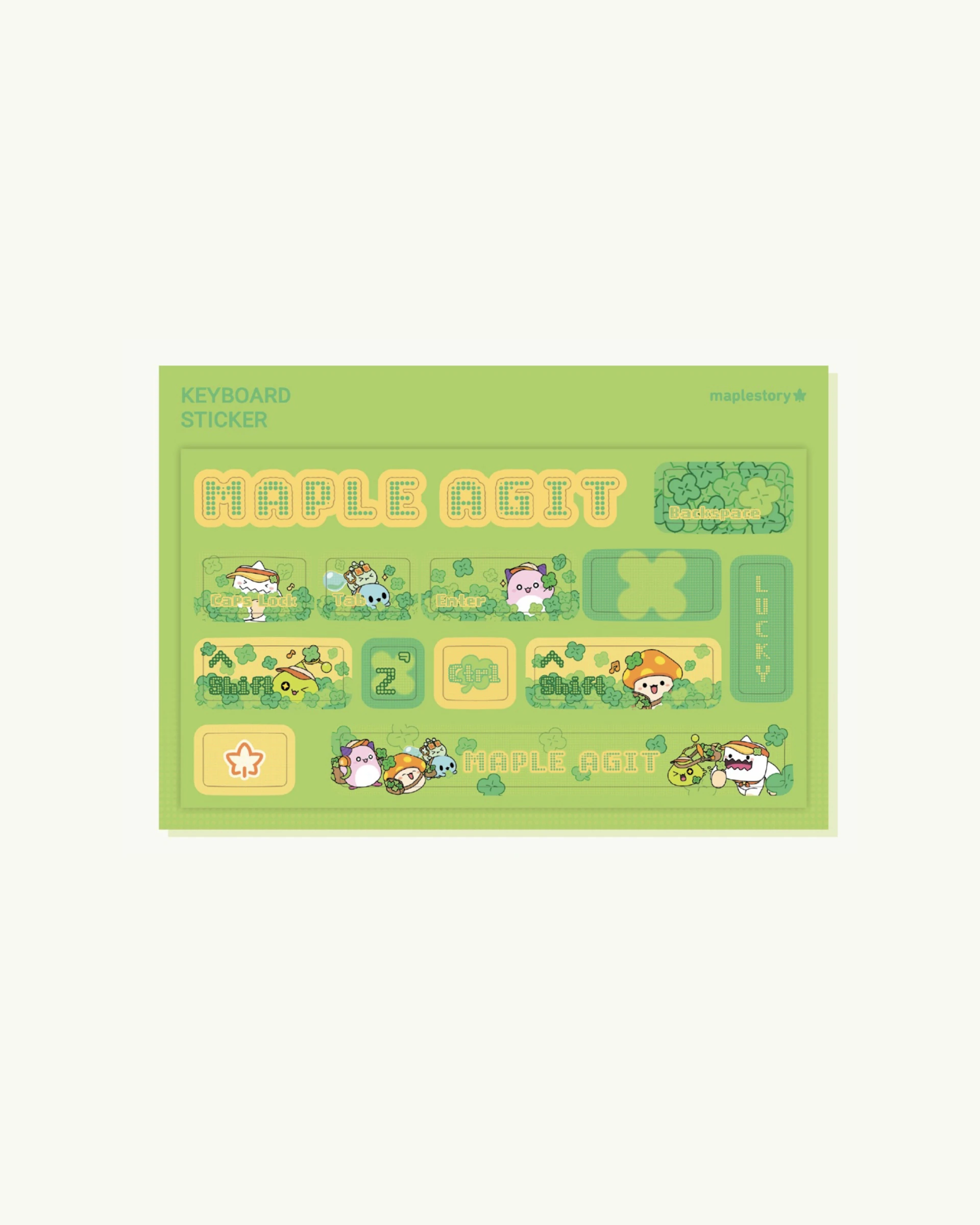 楓之谷 Maple AGIT｜幸運所系列｜鍵盤可撕貼紙 2款