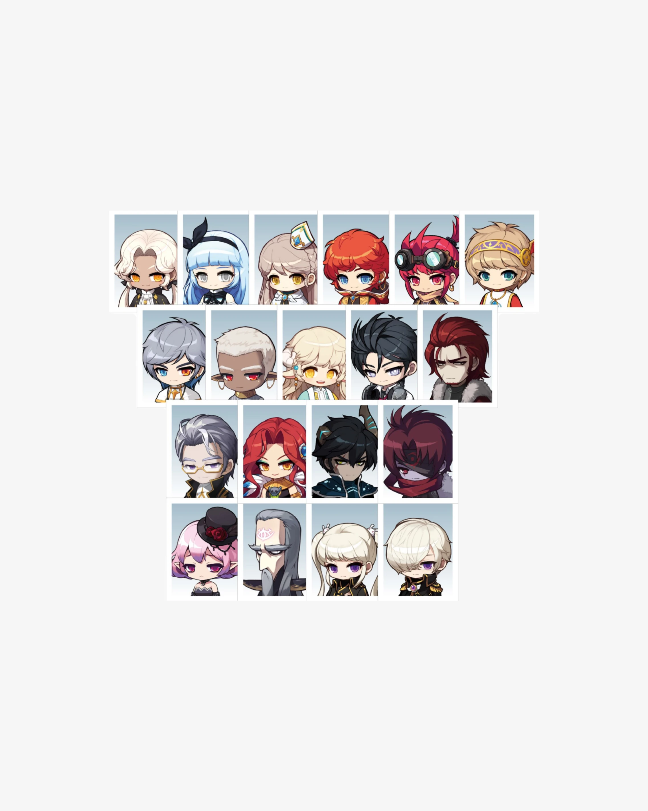 楓之谷 Maple Attack｜證件照Ｂ款（法師＆軍團長19種）