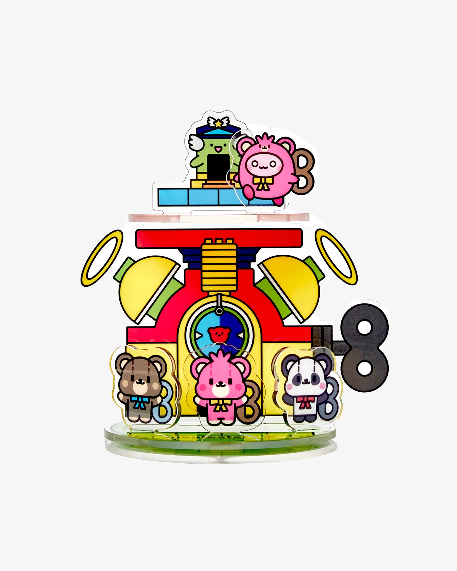 楓之谷 MapleStory｜旋轉壓克力立牌 粉豆與發條熊