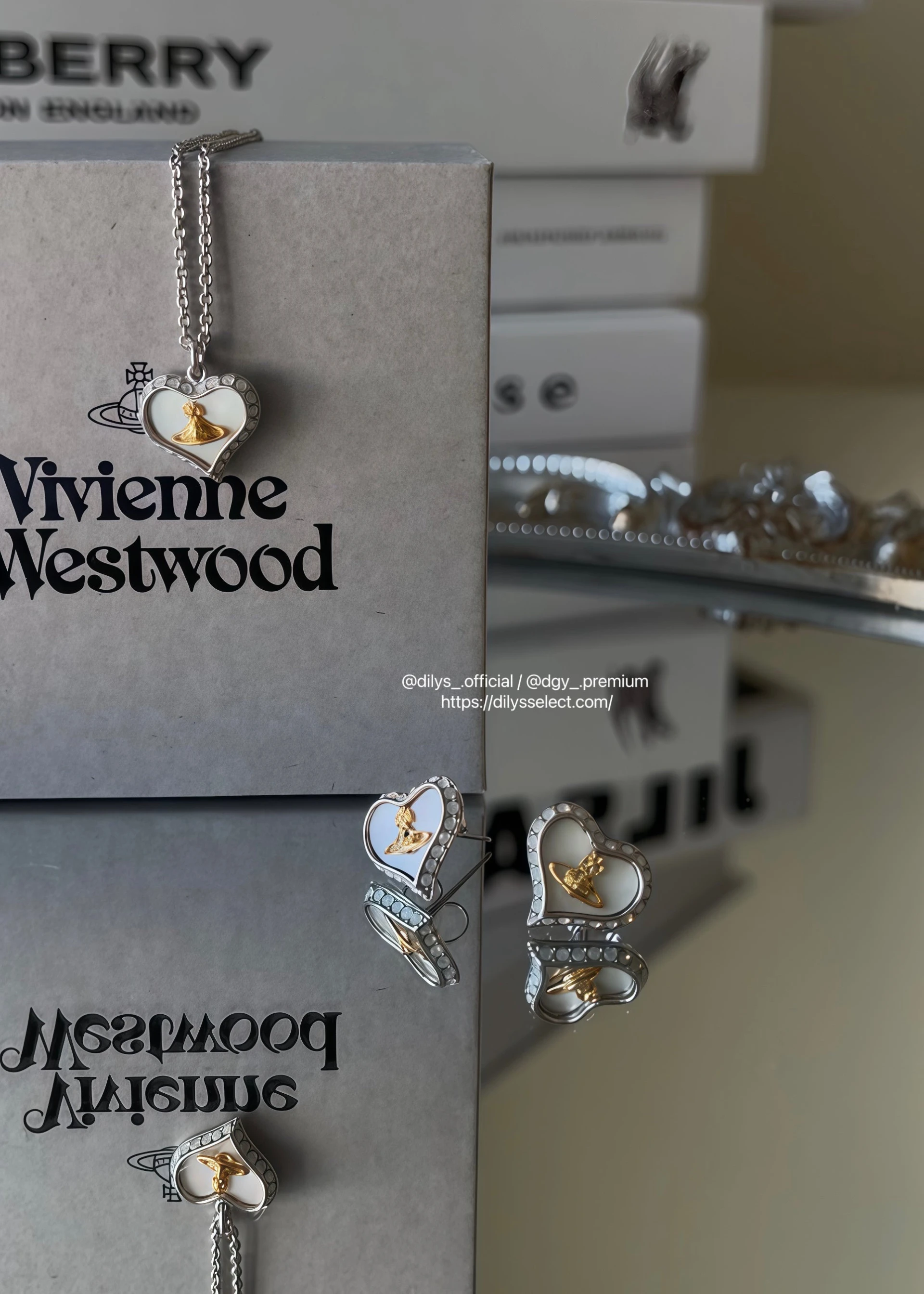 現貨｜Vivienne Westwood Petra 白貝母系列 項鍊 耳針