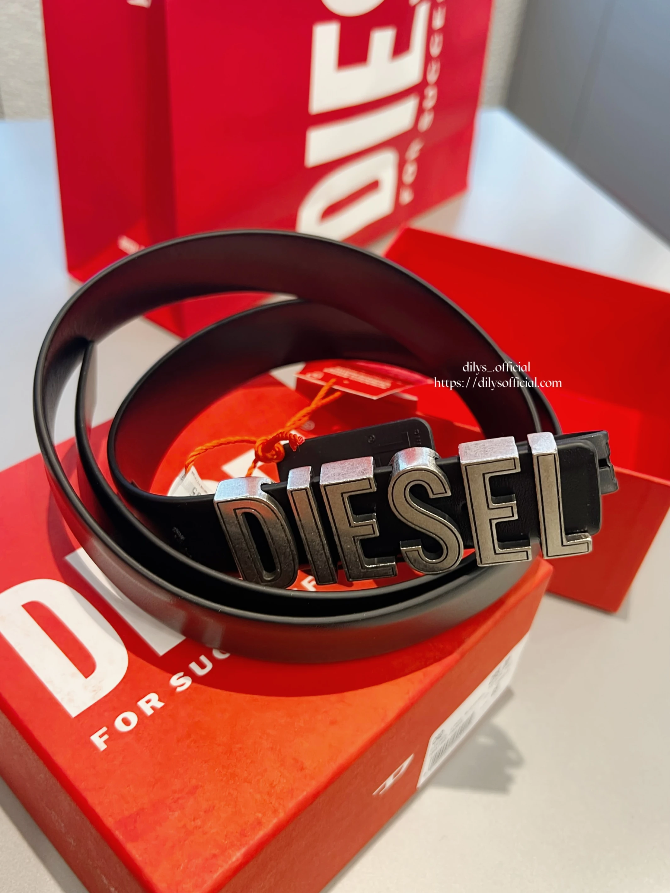 現貨｜Diesel 字母LOGO皮帶 無分男女
