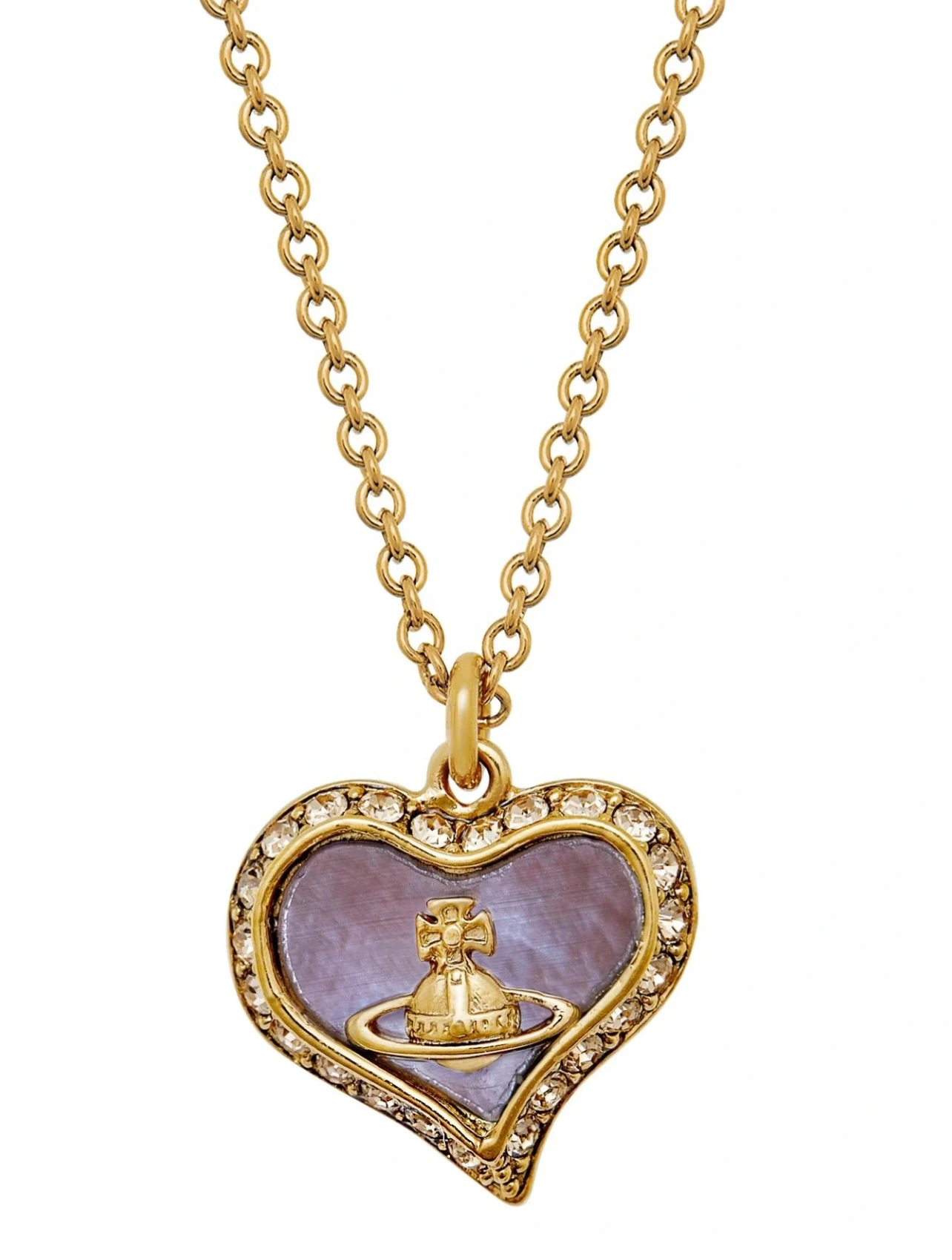 Vivienne Westwood 薰衣草 天然貝母項鍊