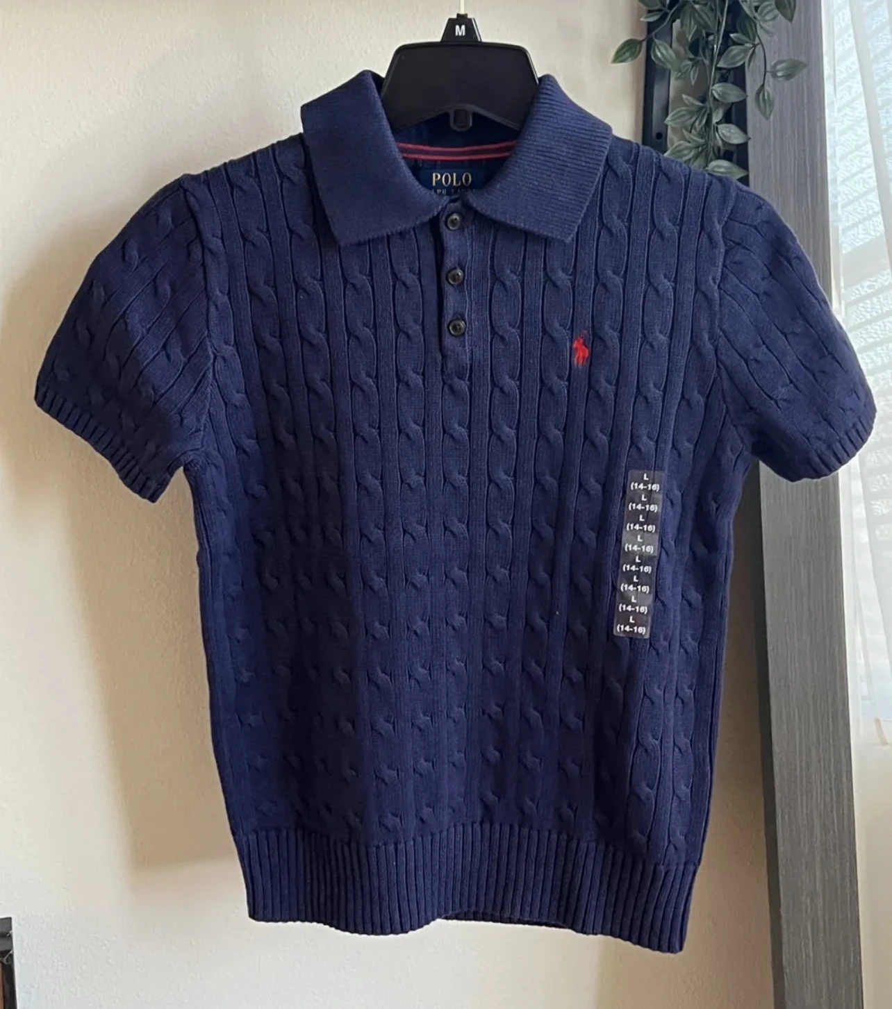 現貨｜Polo Ralph Lauren 青年男大童 polo衫麻花短袖毛衣