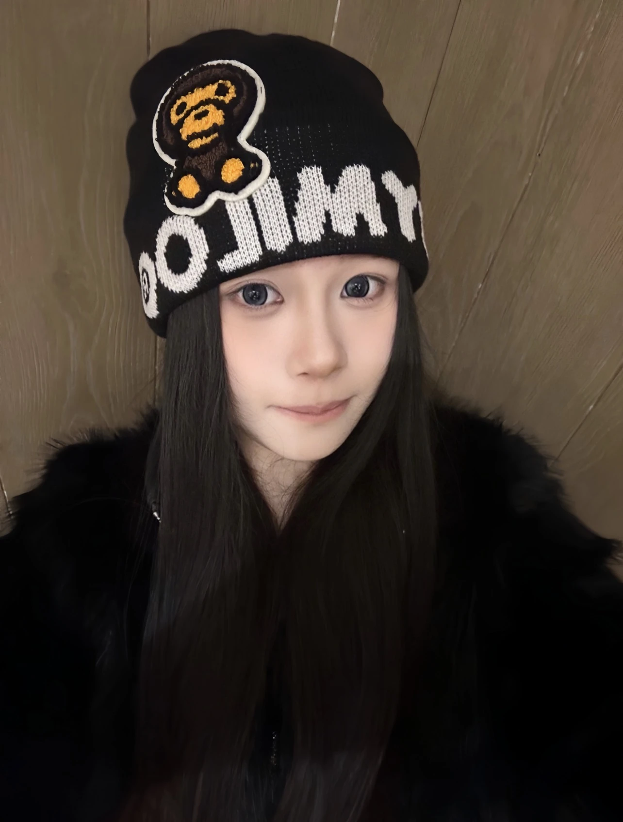 現貨｜BABYMILO 毛帽 冷帽 黑色