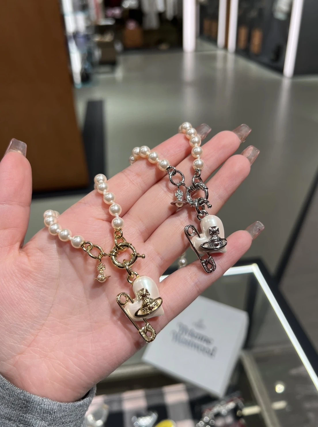 Vivienne Westwood 珍珠別針 項鍊
