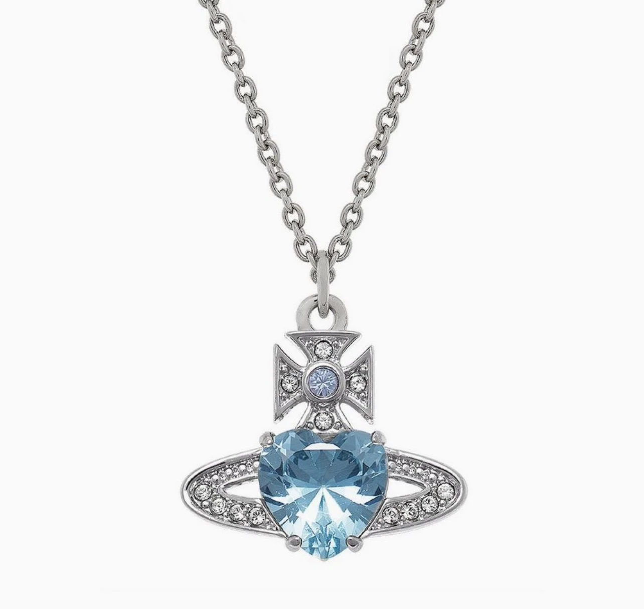 Vivienne Westwood Ariella 藍色愛心項鍊
