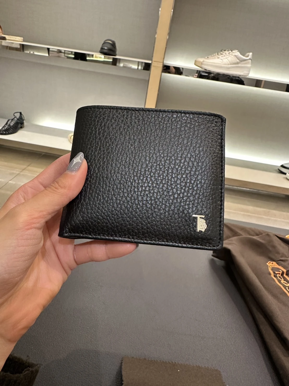 客訂｜Tod’s荔枝皮錢包 男款黑色