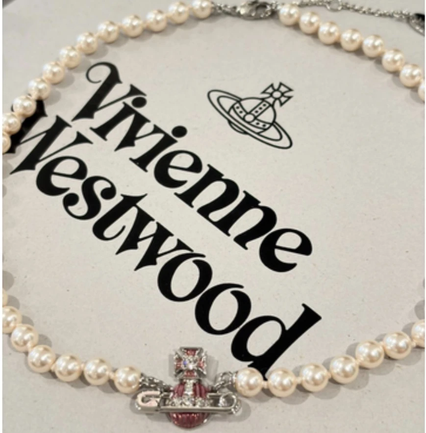 客訂｜Vivienne Westwood 糖果針織項鍊 粉色