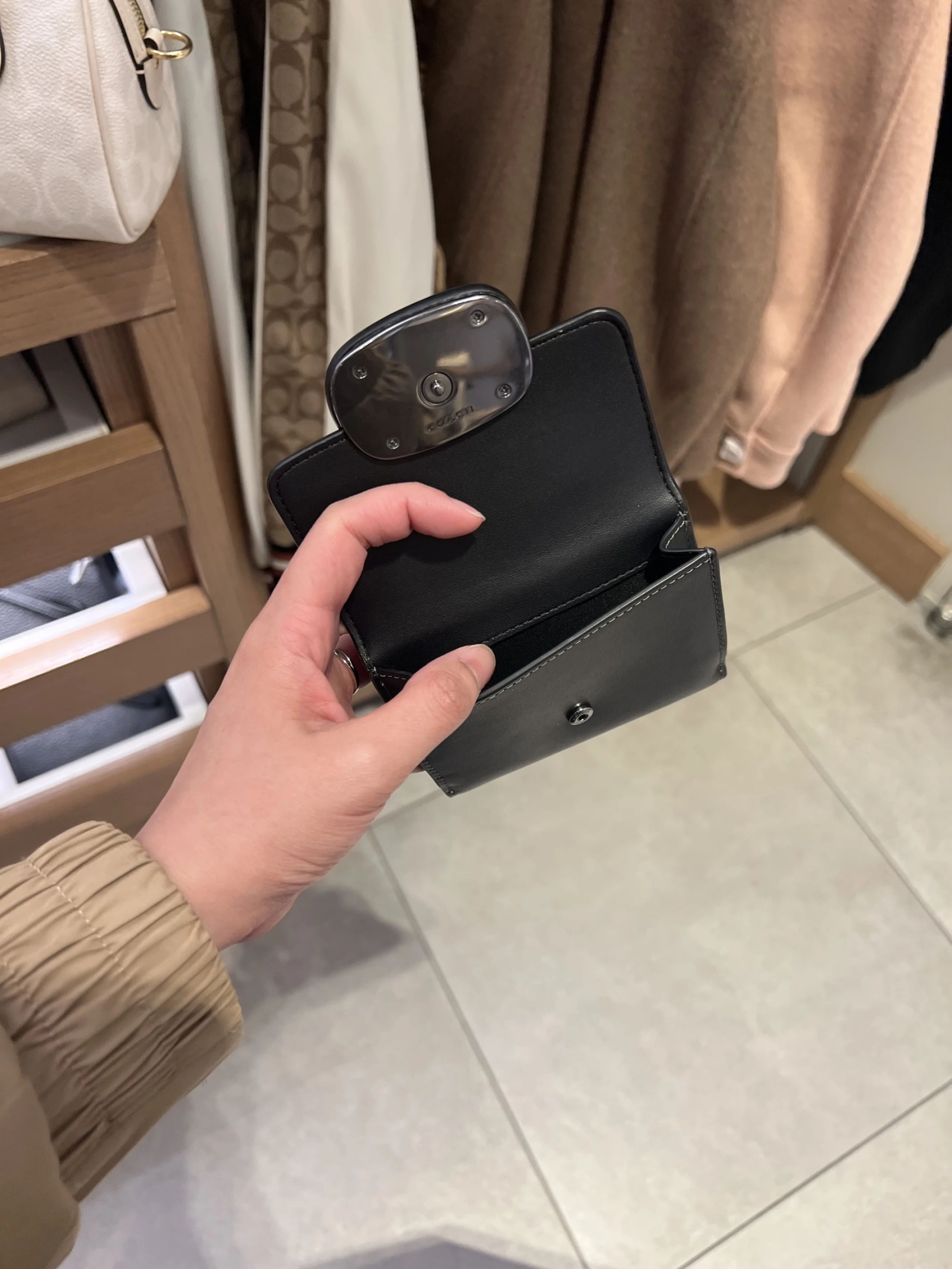現貨｜Coach 黑色 短夾