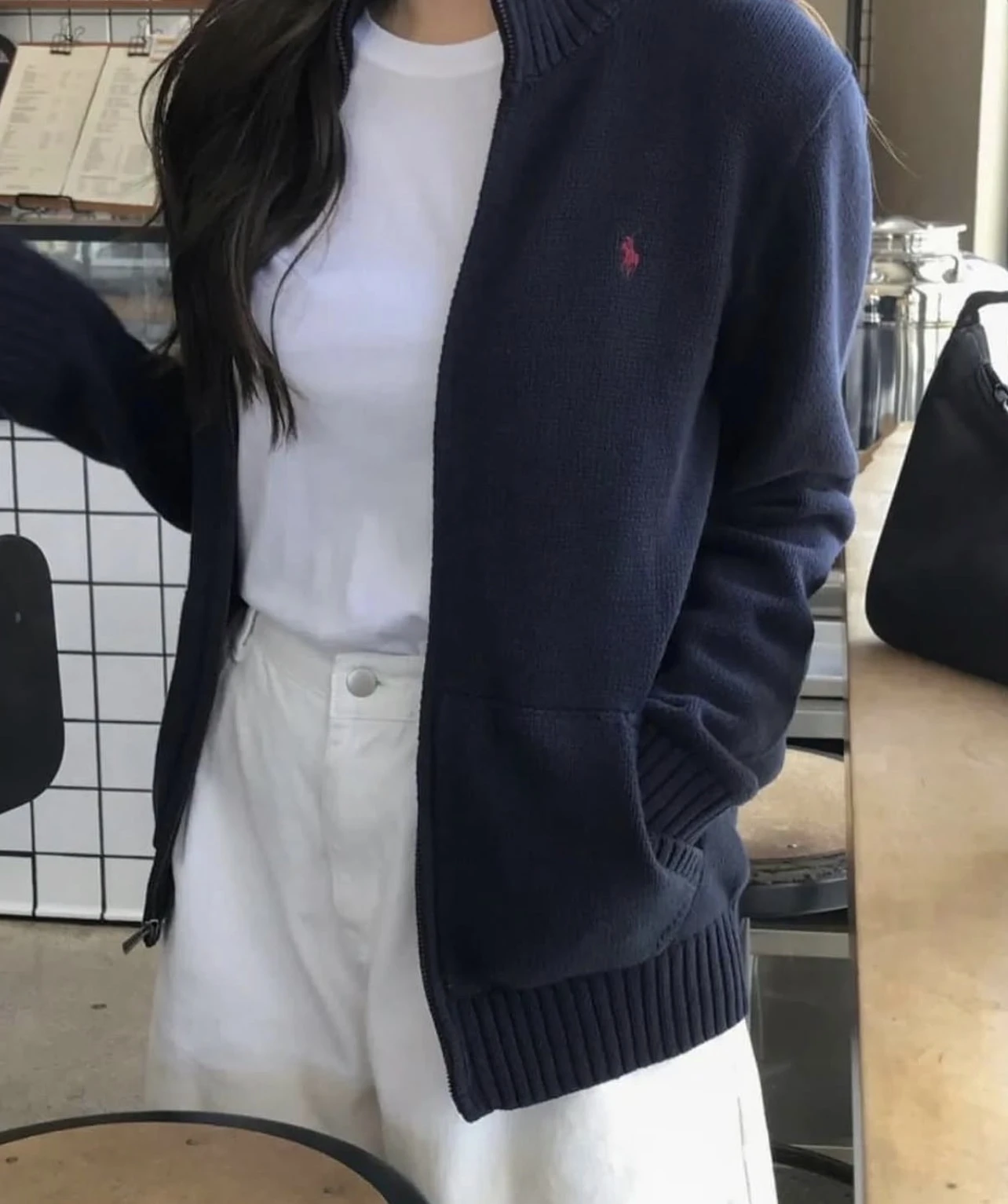 Polo Ralph Lauren 青年款 針織拉鍊外套