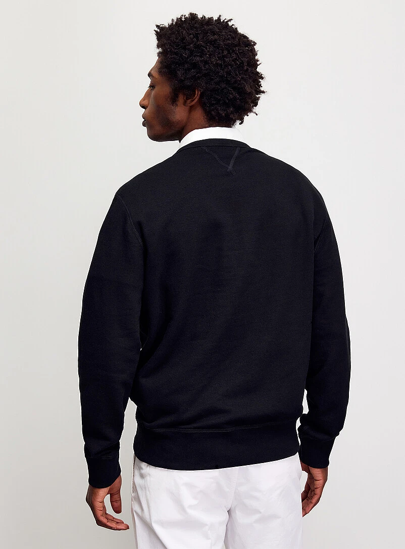 Polo Ralph Lauren 大學T 黑色+紅色小馬logo