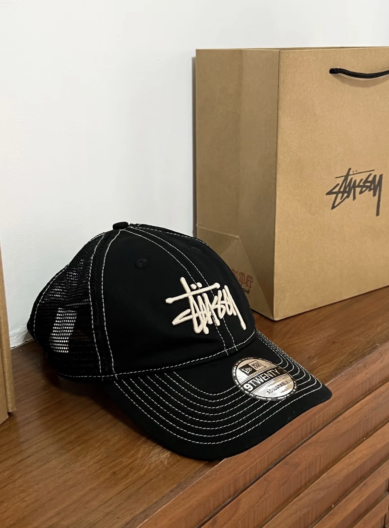 現貨｜Stussy 網眼棒球帽 黑色