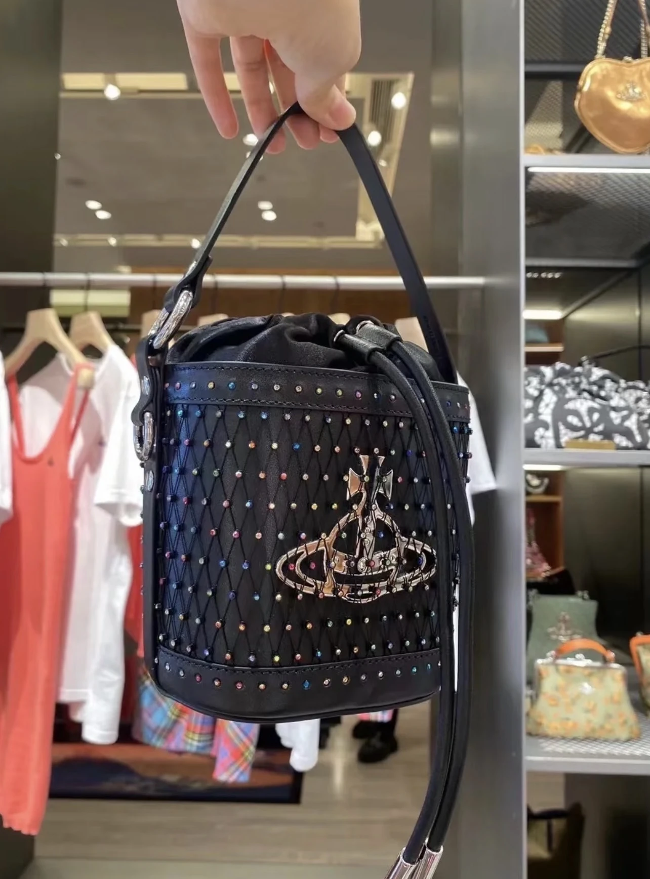 現貨｜Vivienne Westwood 特賣 網紗水桶包