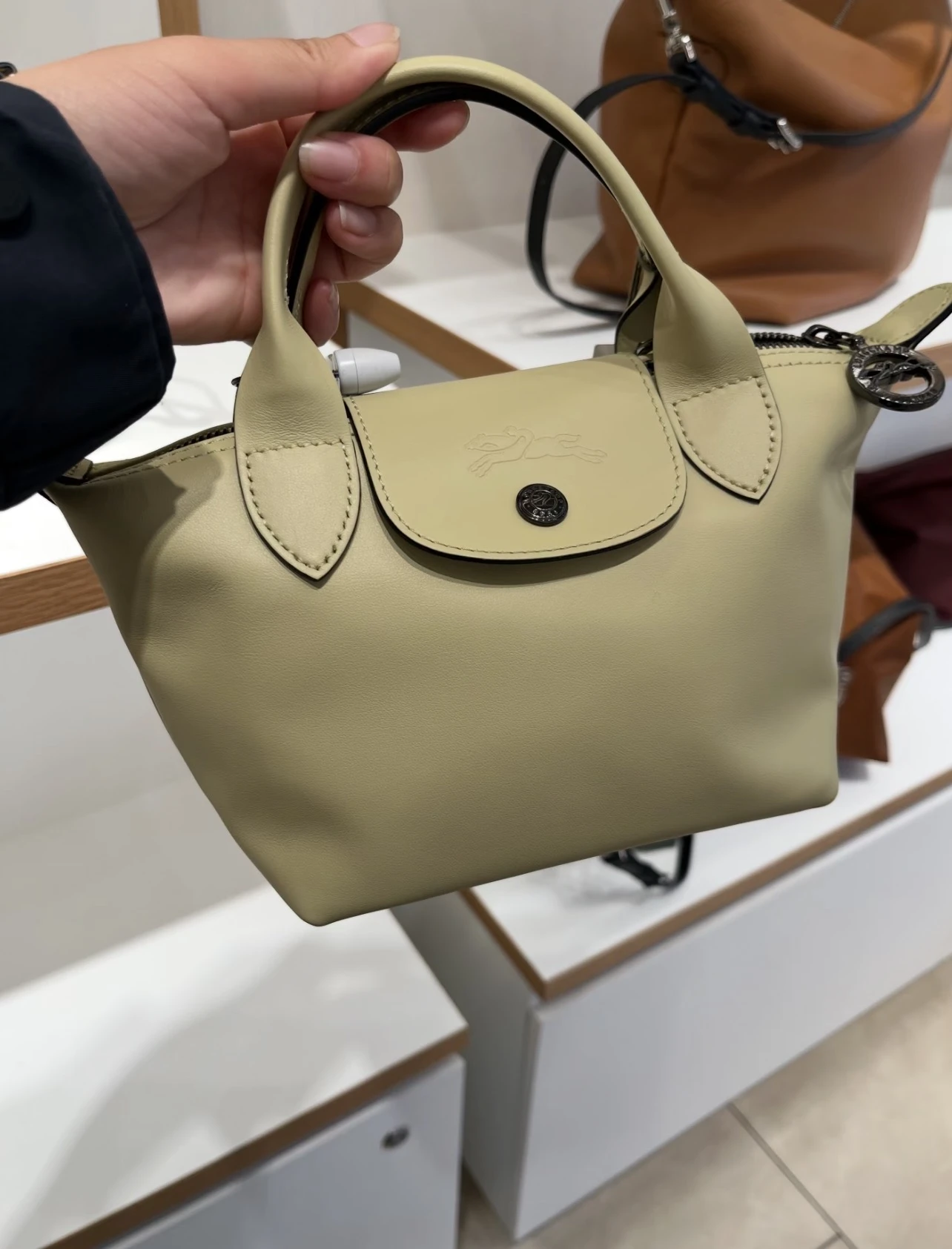 Peg 客訂連結｜Longchamp  Le Pliage Xtra 開心果綠XS