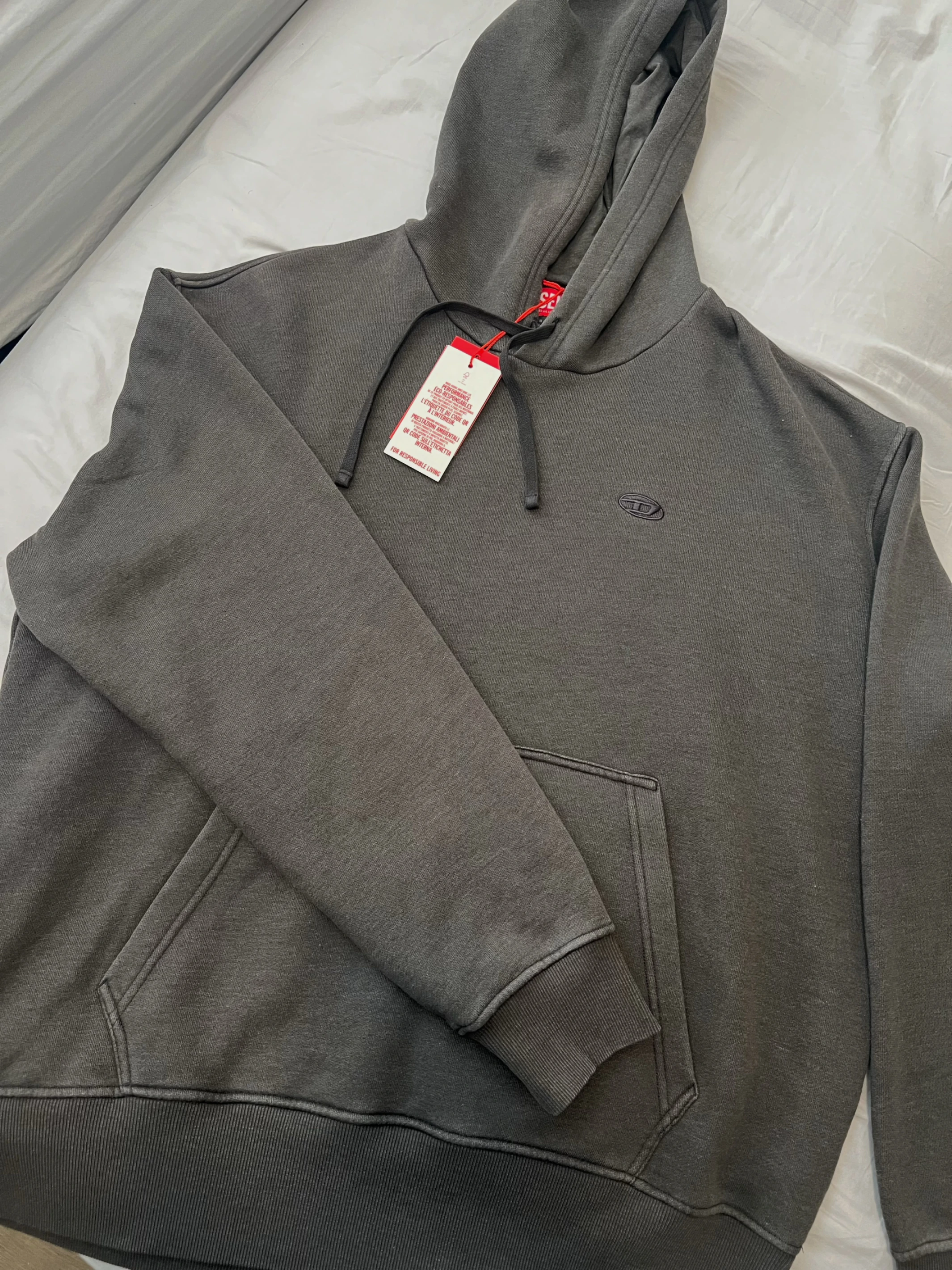 客訂｜Diesel 帽T 灰XL
