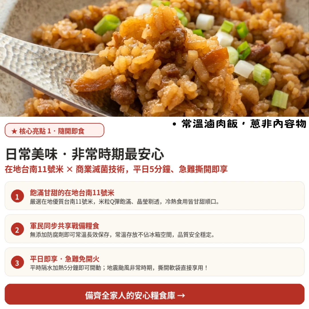 Go Bag 緊急避難防災存糧準備