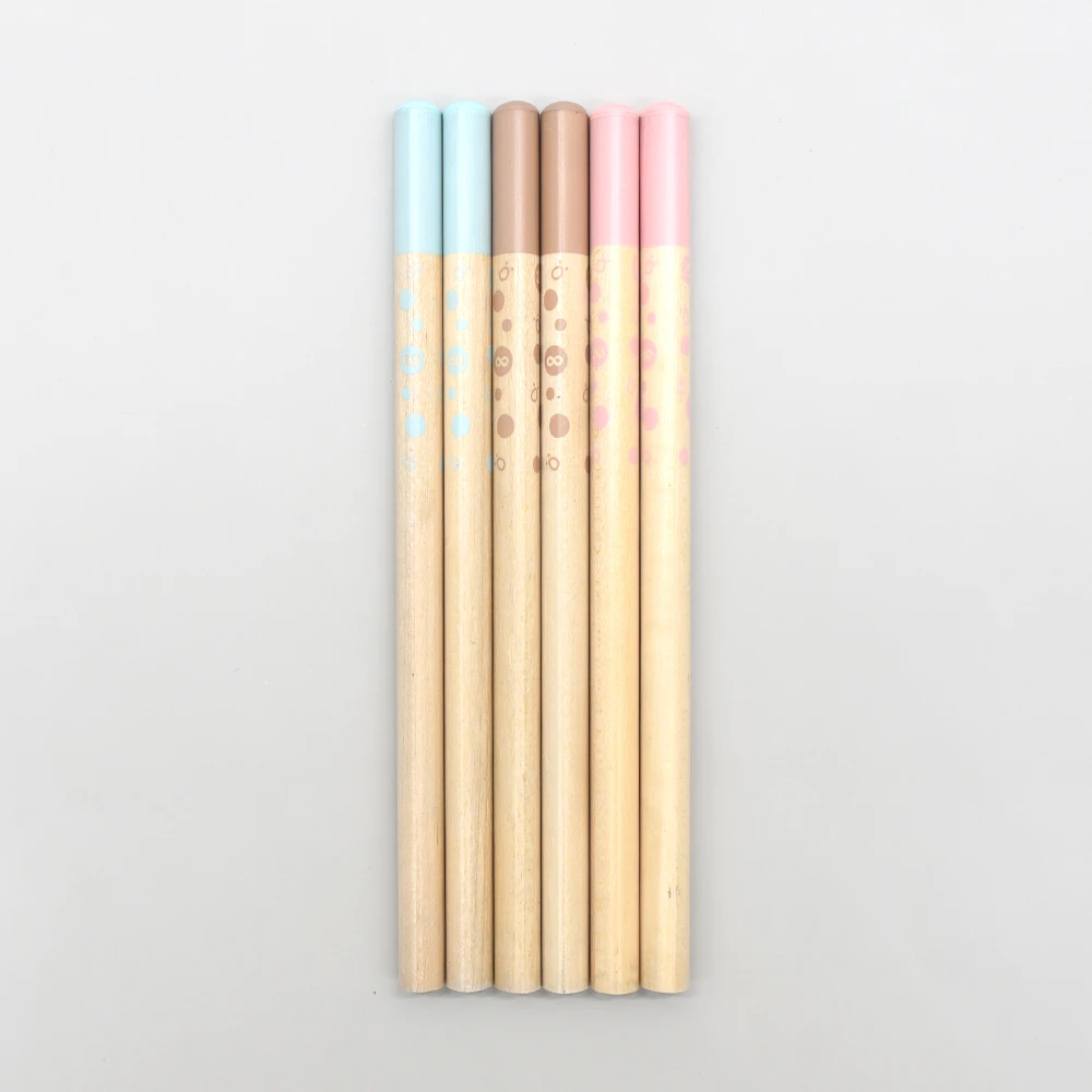 不亂滾的三角筆~學齡前2B(經濟6入組-藍*2+粉*2+咖*2)