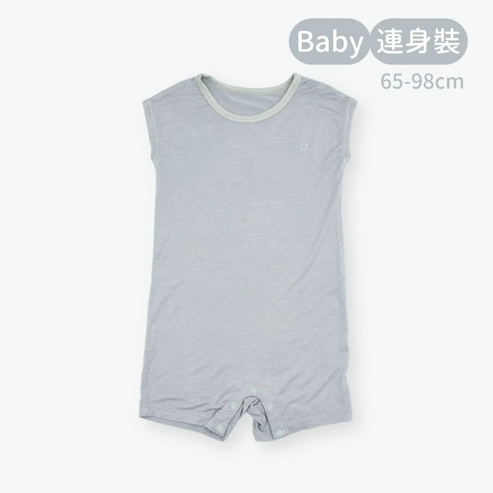 輕柔感Baby連身裝-灰藍