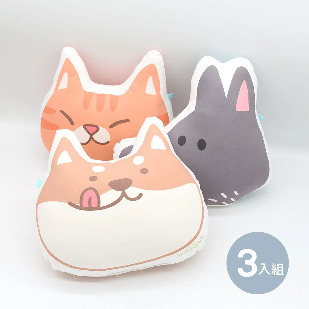 小抱枕/午睡枕-包色3入組(30x30cm)