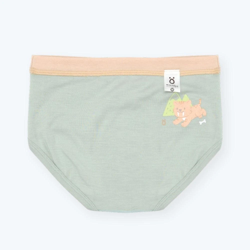 男童三角褲(白竹炭)-劍齒虎