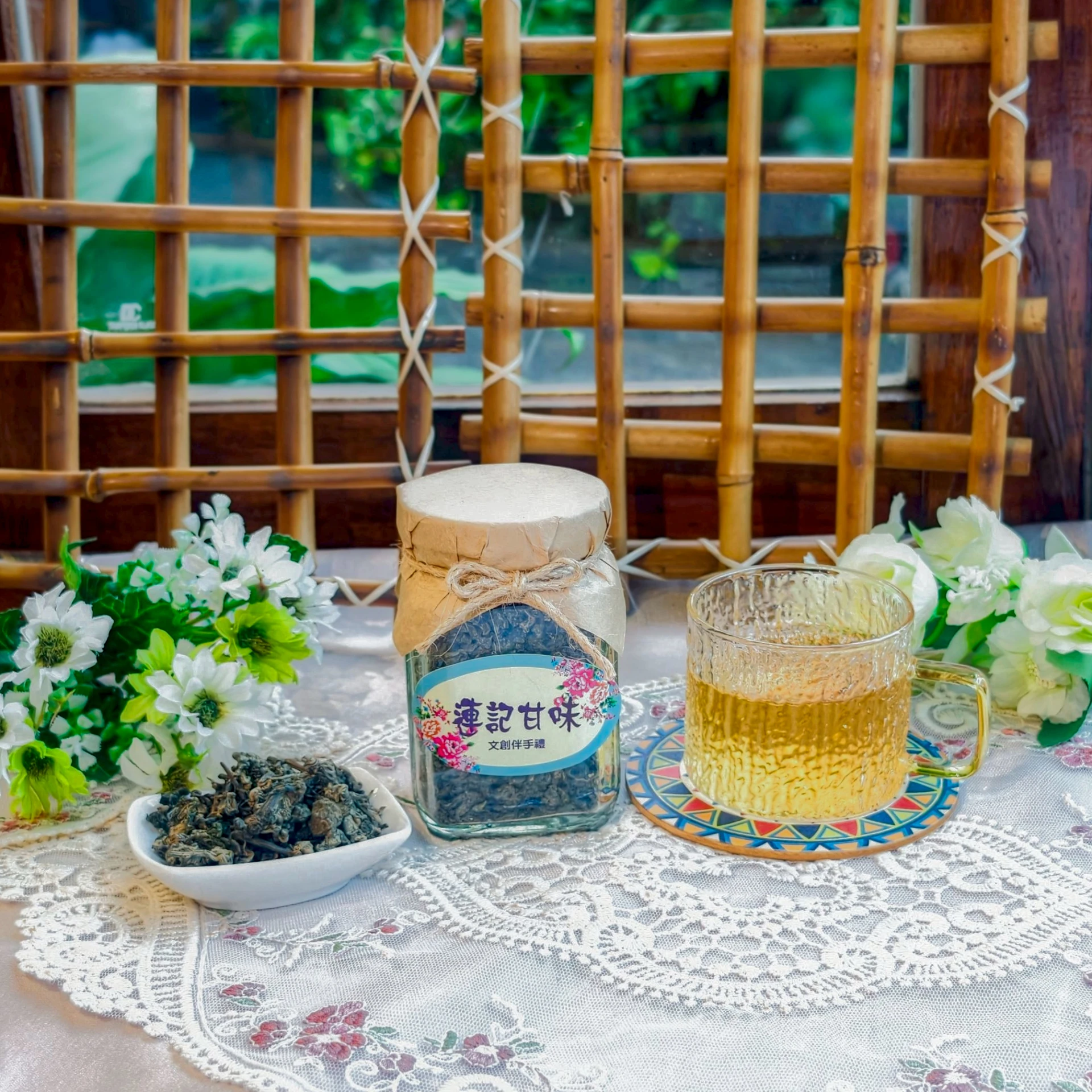 嚴選無毒杭菊葉｜苗栗銅鑼嫩心芽｜無農藥、咖啡因・可冷泡｜60g單瓶