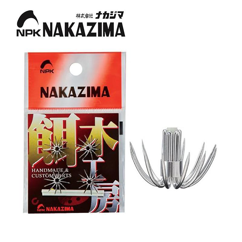 【世界釣具】日本 NAKAZIMA 自製尾針 花枝軟絲鈎 傘狀 木蝦 專用 傘鉤 EGI HOOKS 木蝦尾鉤 野猿布捲