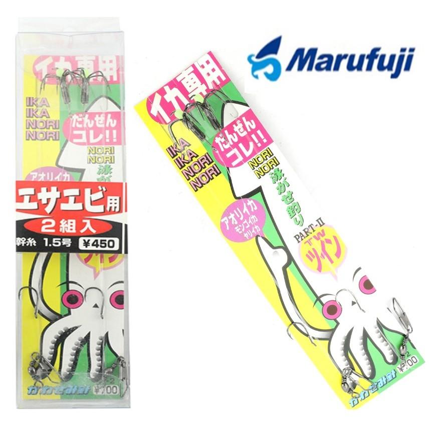 【世界釣具】Marufuji 野猿鉤 絲仕掛 傘鉤 野猿釣組 活餌挫鉤 野猿鈎 花枝 IKA專用I-2