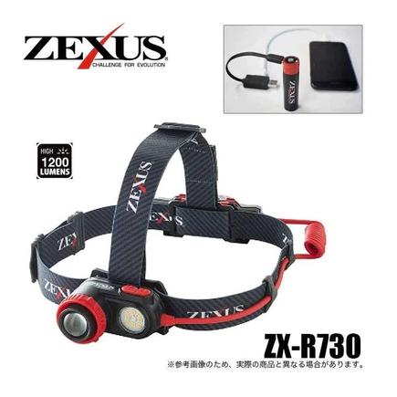 【世界釣具】日本富士 FUJI-TOKI ZEXUS ZX-R730 USB 充電式頭燈 防水 1200流明