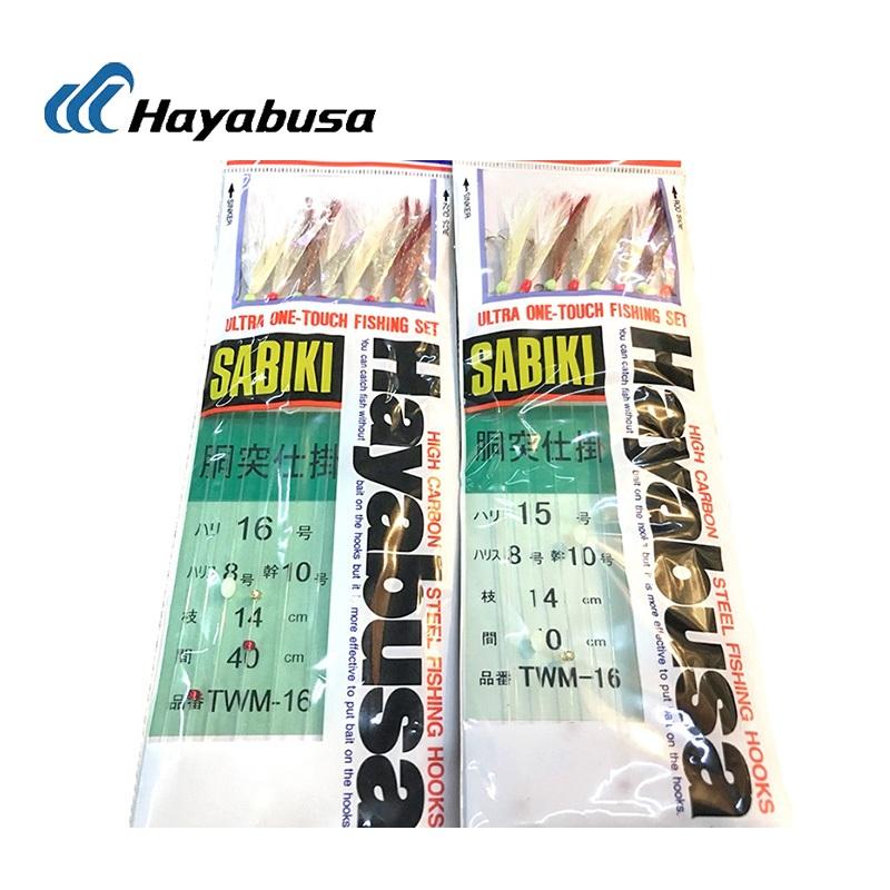 【世界釣具】Hayabusa SABIKI 羽毛鉤 小搞搞 仕掛線組 魚皮鉤  TWM-16