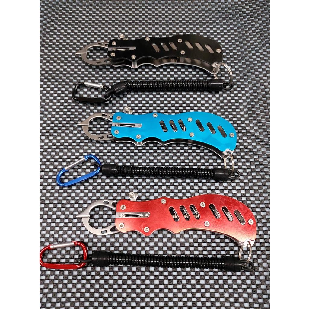 【世界釣具】 不銹鋼控魚夾 控魚器 紅/藍/黑 魚夾 不鏽鋼控魚夾 釣魚 \台灣現貨